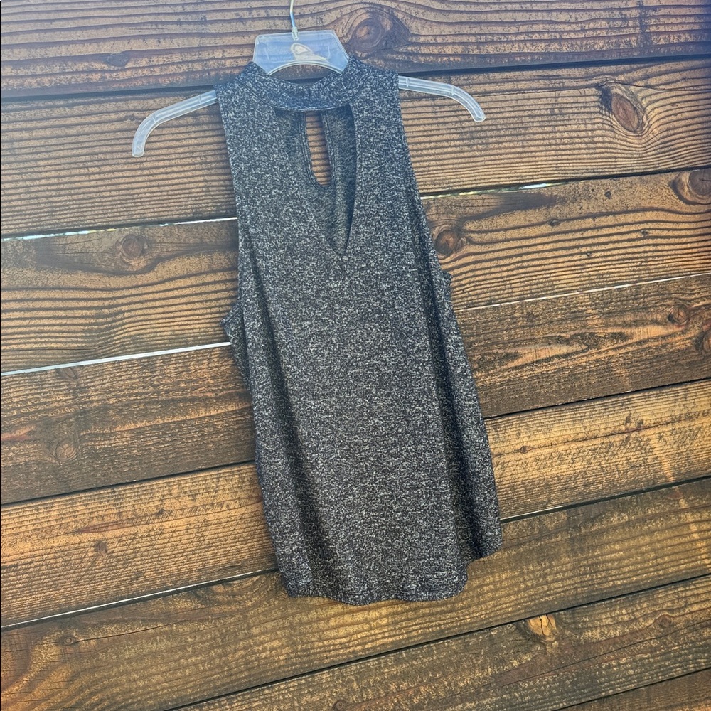 Bar III Charcoal Knit Top